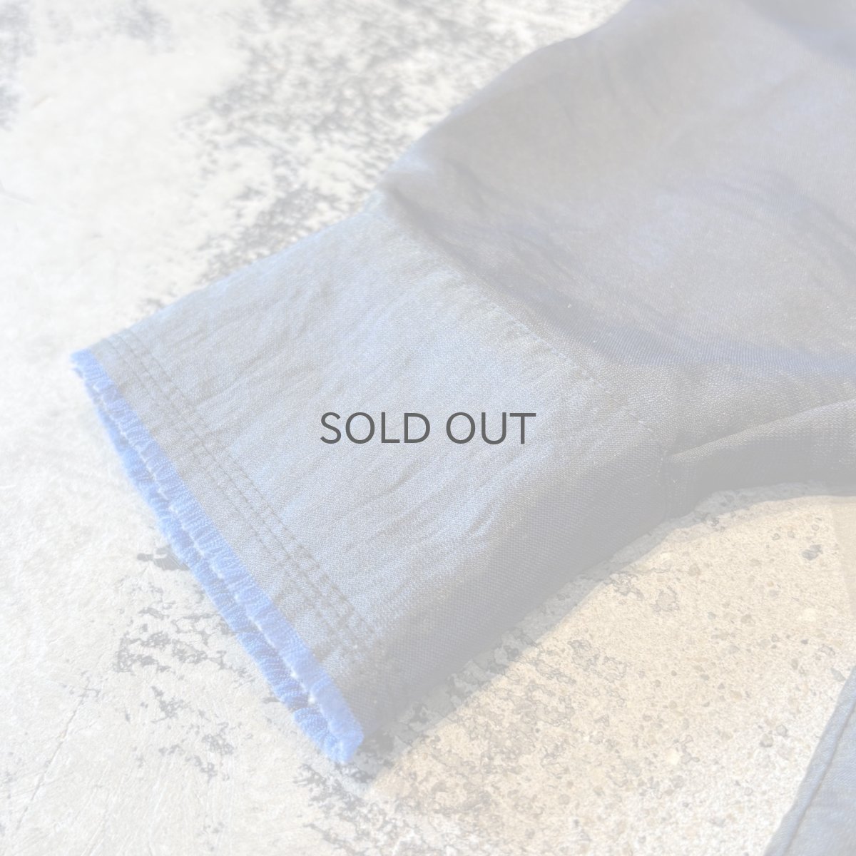 画像7: ASYMMETRY CUT FRINGES LINE L/S SHIRT / Mens XL (7)