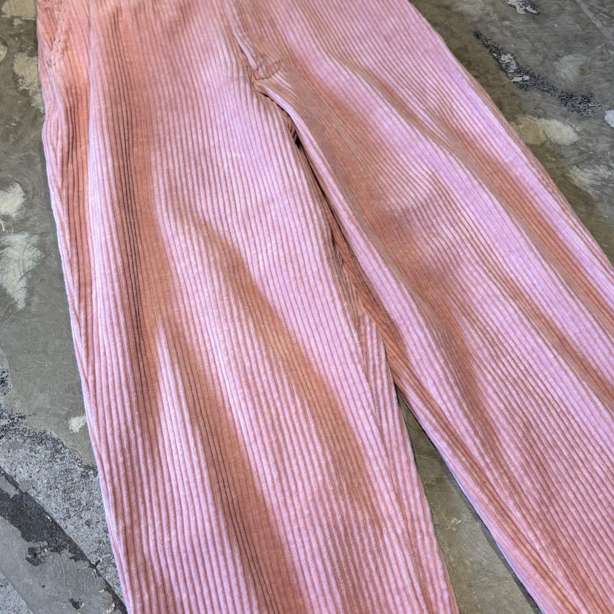 画像5: PINK COLOR WIDE SILHOUETTE CORDUROY PANTS / ~W30 (5)