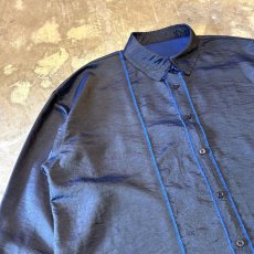 画像3: ASYMMETRY CUT FRINGES LINE L/S SHIRT / Mens XL (3)
