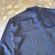 画像9: ASYMMETRY CUT FRINGES LINE L/S SHIRT / Mens XL (9)