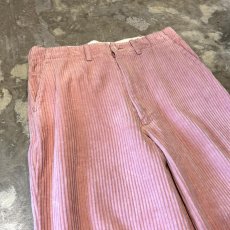 画像3: PINK COLOR WIDE SILHOUETTE CORDUROY PANTS / ~W30 (3)