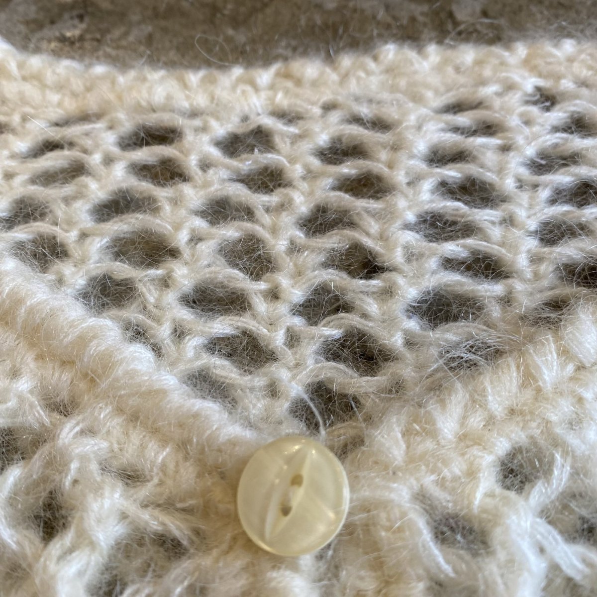 画像6: MESH DESIGN KNIT SHORT CARDIGAN / Ladies M (6)