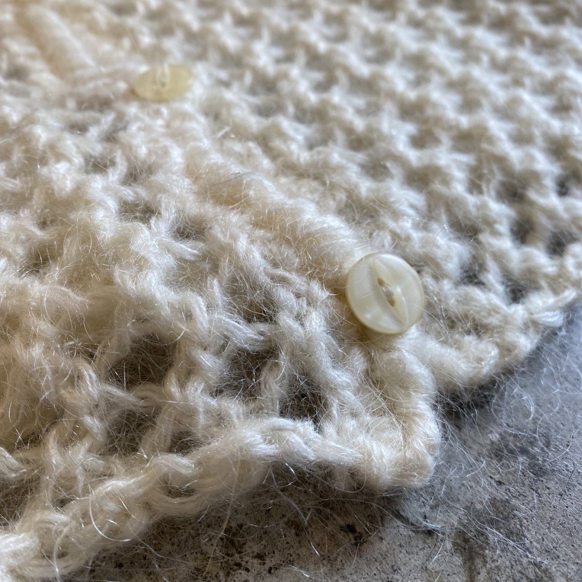 画像10: MESH DESIGN KNIT SHORT CARDIGAN / Ladies M (10)