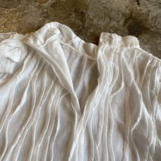 画像9: PUFF SLEEVE EMBOSS DESIGN L/S TOPS /  Ladies M (9)