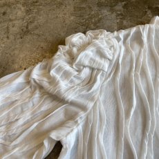 画像10: PUFF SLEEVE EMBOSS DESIGN L/S TOPS /  Ladies M (10)