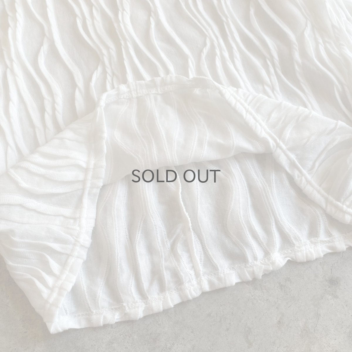 画像7: PUFF SLEEVE EMBOSS DESIGN L/S TOPS /  Ladies M (7)