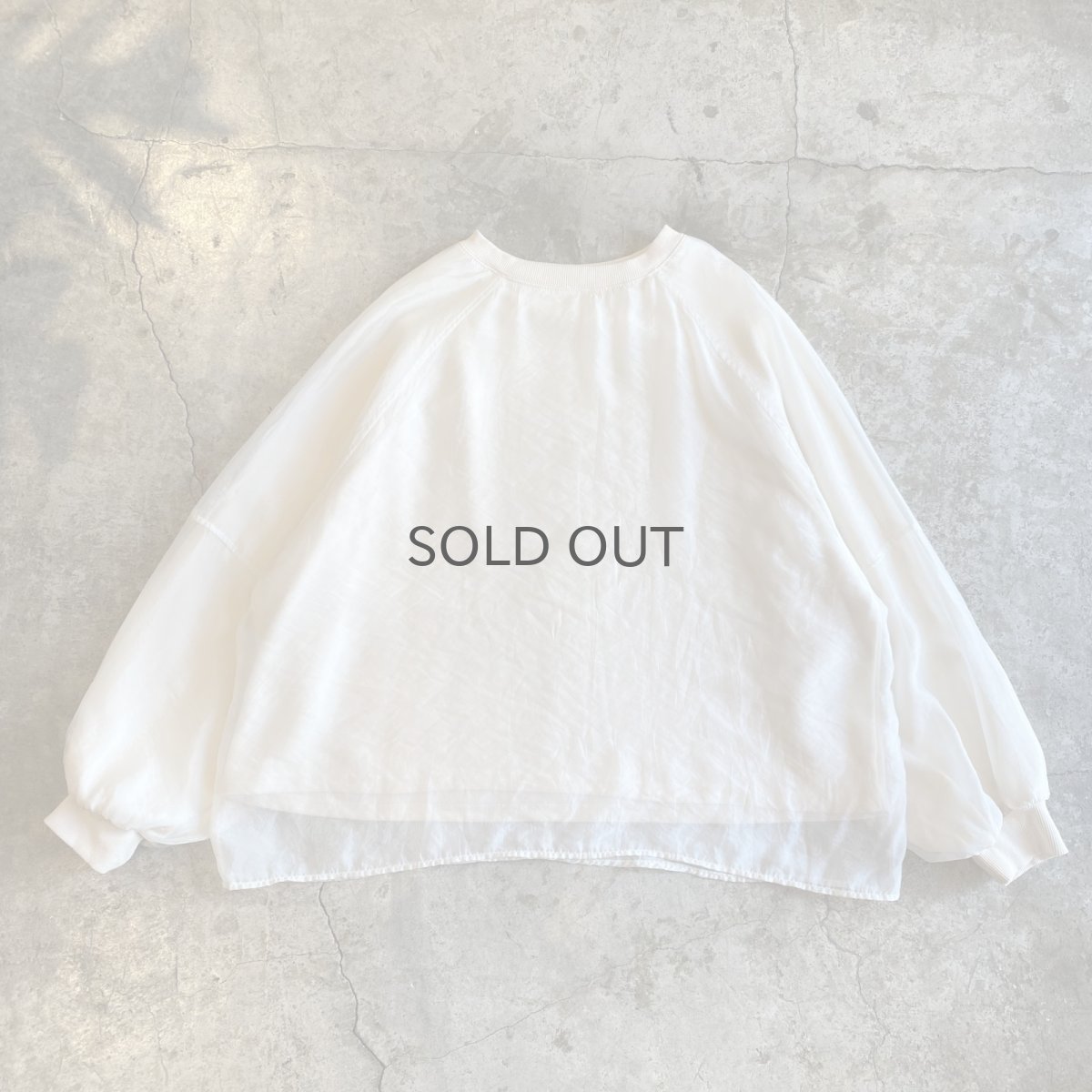 画像1: LAYERED SHEER SWEAT TOPS / Ladies L (1)