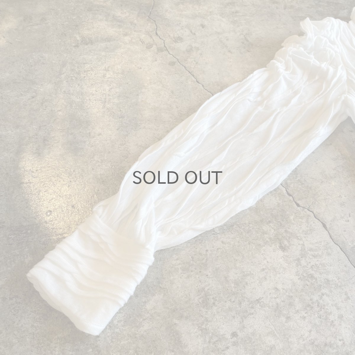 画像4: PUFF SLEEVE EMBOSS DESIGN L/S TOPS /  Ladies M (4)