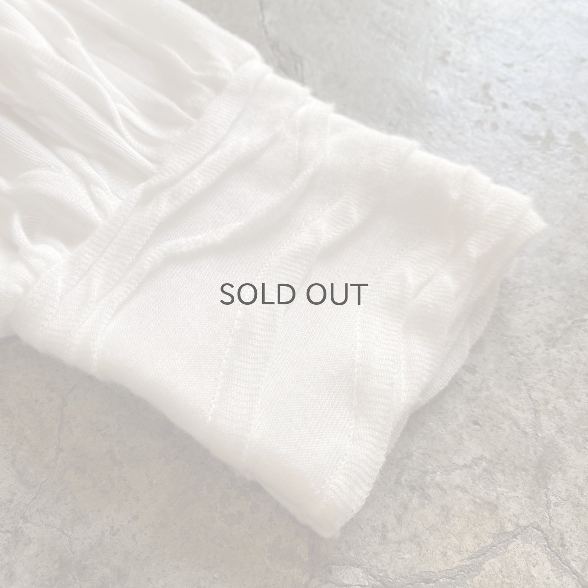 画像8: PUFF SLEEVE EMBOSS DESIGN L/S TOPS /  Ladies M (8)