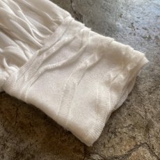 画像8: PUFF SLEEVE EMBOSS DESIGN L/S TOPS /  Ladies M (8)