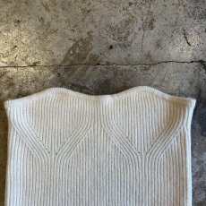 画像6: 【WONDERGROUND】RIB KNIT TUBE TOP / WHITE / OS (6)
