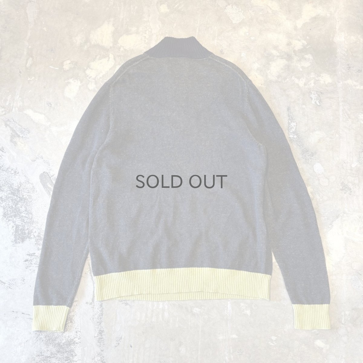 画像2: 【CALVIN KLEIN JEANS】COLOR SWITCHED HALF ZIP KNIT SWEATER / Mens M (2)