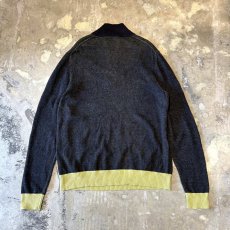 画像2: 【CALVIN KLEIN JEANS】COLOR SWITCHED HALF ZIP KNIT SWEATER / Mens M (2)