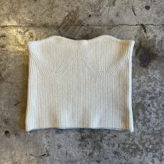 画像1: 【WONDERGROUND】RIB KNIT TUBE TOP / WHITE / OS (1)