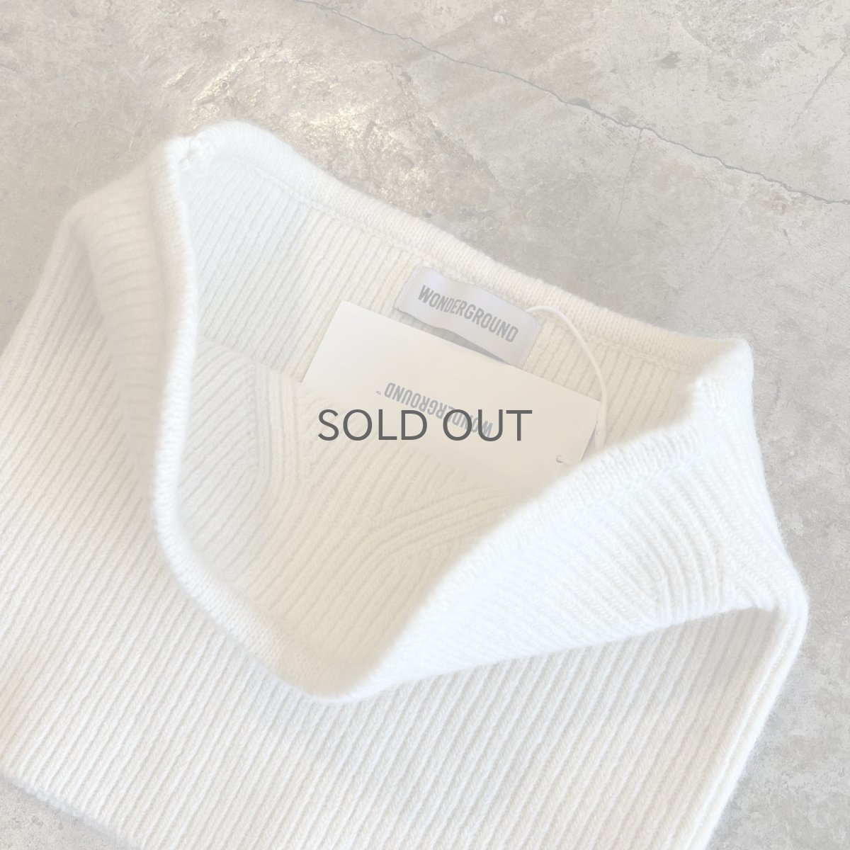 画像8: 【WONDERGROUND】RIB KNIT TUBE TOP / WHITE / OS (8)