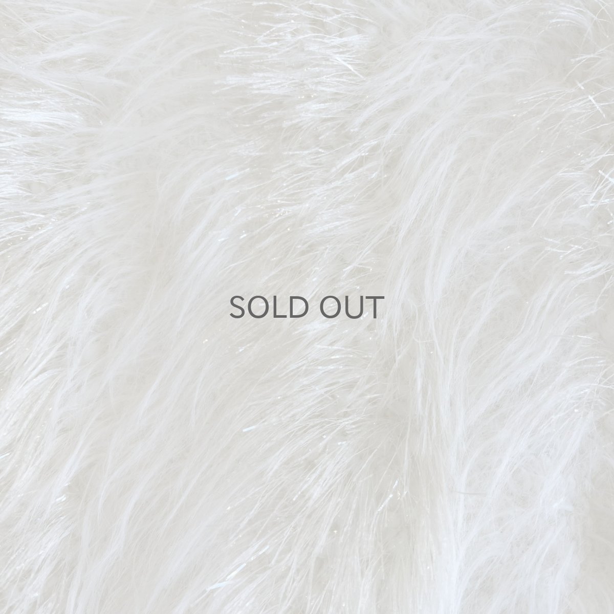 画像11: WHITE COLOR GLITTER MIX LONG SHAGGY DESIGN L/S KNIT TOPS / Ladies M (11)