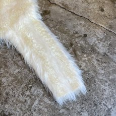 画像7: WHITE COLOR GLITTER MIX LONG SHAGGY DESIGN L/S KNIT TOPS / Ladies M (7)