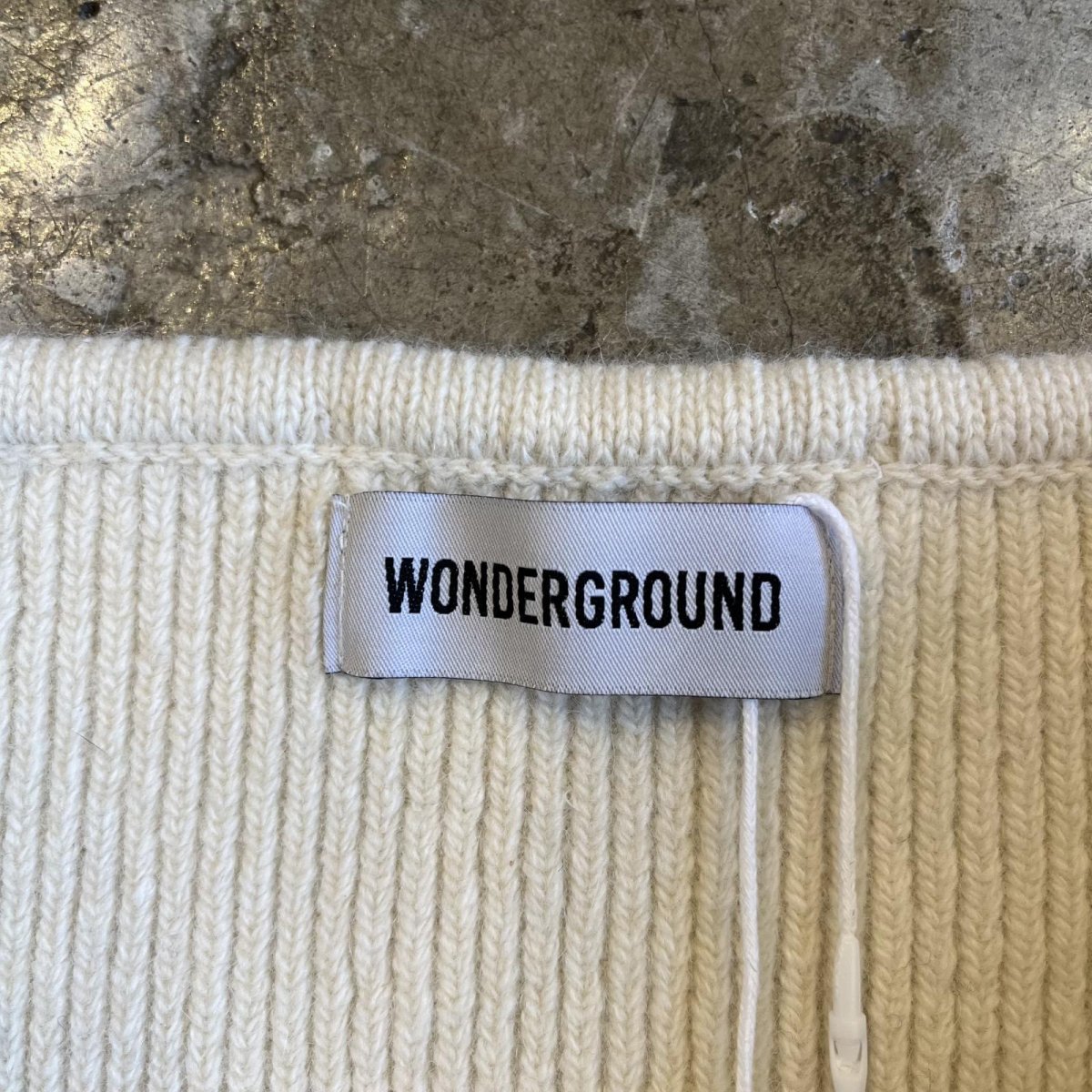 画像10: 【WONDERGROUND】RIB KNIT TUBE TOP / WHITE / OS (10)