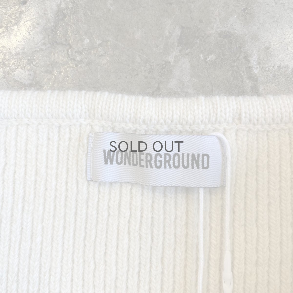 画像10: 【WONDERGROUND】RIB KNIT TUBE TOP / WHITE / OS (10)