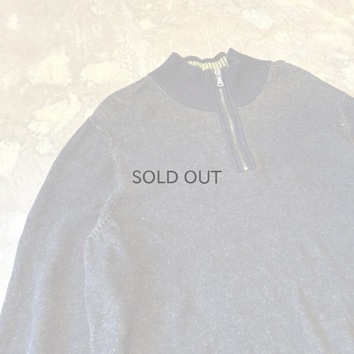 画像3: 【CALVIN KLEIN JEANS】COLOR SWITCHED HALF ZIP KNIT SWEATER / Mens M (3)