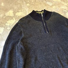 画像3: 【CALVIN KLEIN JEANS】COLOR SWITCHED HALF ZIP KNIT SWEATER / Mens M (3)