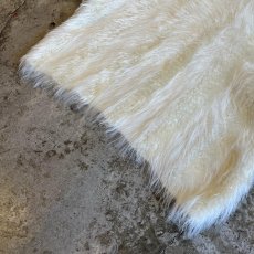 画像4: WHITE COLOR GLITTER MIX LONG SHAGGY DESIGN L/S KNIT TOPS / Ladies M (4)