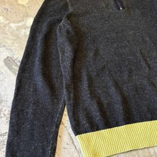 画像5: 【CALVIN KLEIN JEANS】COLOR SWITCHED HALF ZIP KNIT SWEATER / Mens M (5)