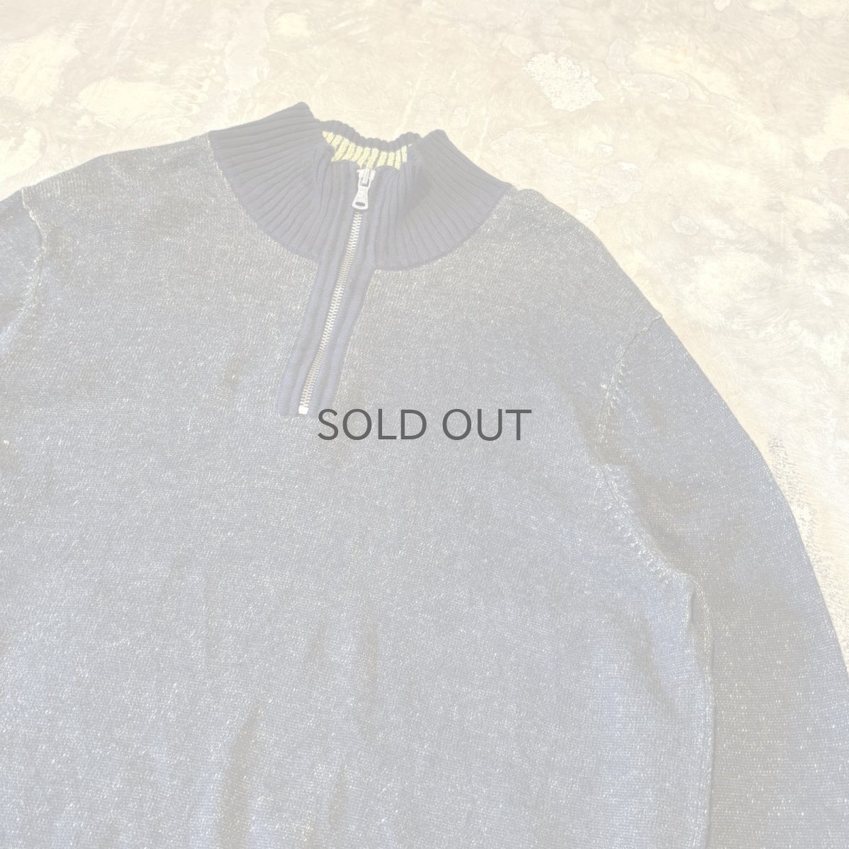 画像4: 【CALVIN KLEIN JEANS】COLOR SWITCHED HALF ZIP KNIT SWEATER / Mens M (4)