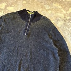 画像4: 【CALVIN KLEIN JEANS】COLOR SWITCHED HALF ZIP KNIT SWEATER / Mens M (4)