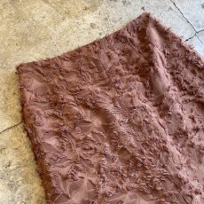 画像3: BROWN COLOR SHAGGY ALL OVER PATTERN DESIGN SKIRT / W29 (3)