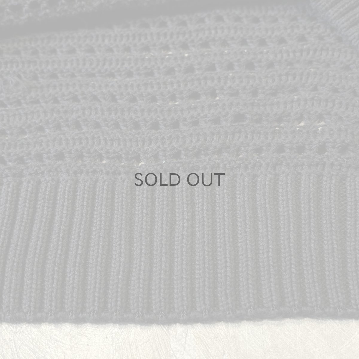 画像8: BLACK COLOR ALL OVER 3D MESH KNIT SWEATER / Mens XL (8)