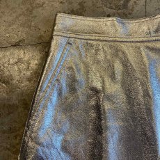 画像6: METALILIC SILVER COLOR DESIGN SKIRT / W27~W30 (6)