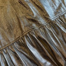 画像10: METALILIC SILVER COLOR DESIGN SKIRT / W27~W30 (10)