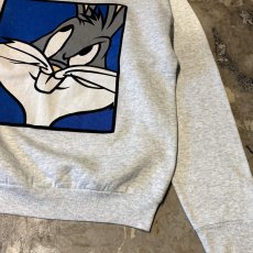 画像6: 90's "LOONEY TUNES" BUGS BUNNY PRINTED SWEAT / Mens L / MADE IN USA (6)