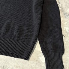 画像6: 【CALVIN KLEIN】BLACK COLOR HALF ZIP KNIT SWEATER / Mens L (6)