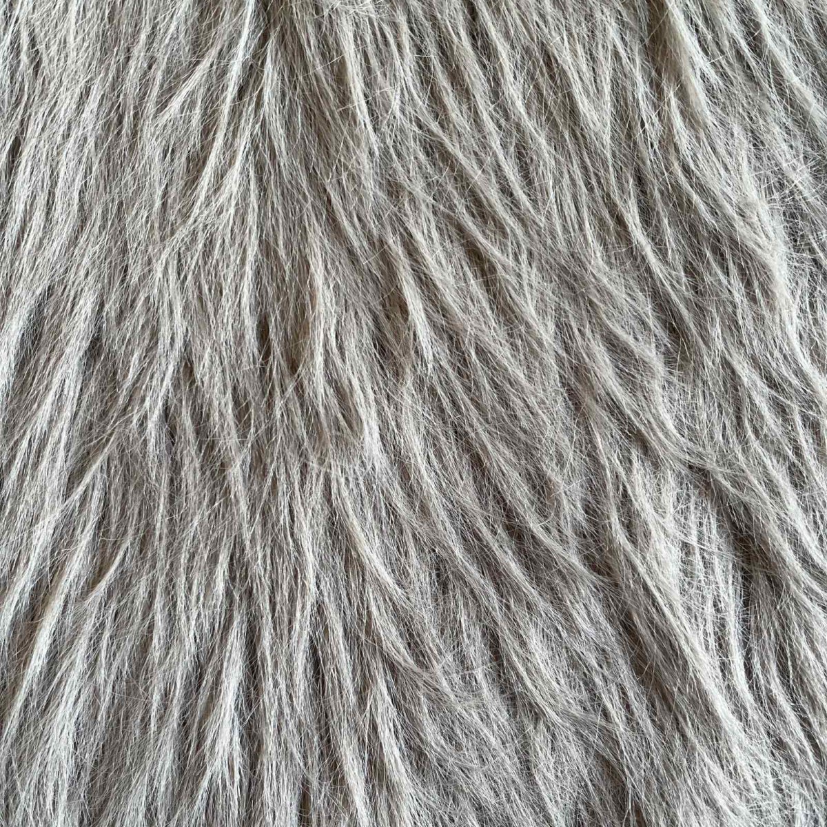 画像10: GREY COLOR LONG SHAGGY DESIGN KNIT VEST / Ladies M (10)