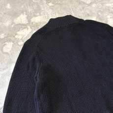 画像9: 【CALVIN KLEIN】BLACK COLOR HALF ZIP KNIT SWEATER / Mens L (9)