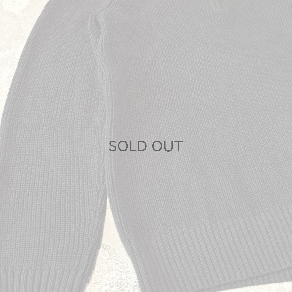 画像5: 【CALVIN KLEIN】BLACK COLOR HALF ZIP KNIT SWEATER / Mens L (5)