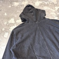 画像9: BLACK COLOR PULLOVER COTTON HOODIE JACKET / Mens XL (9)