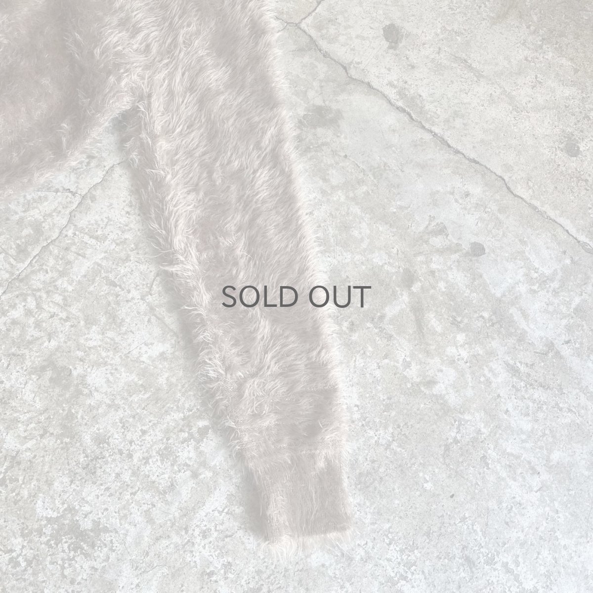 画像7: WALNUT COLOR V NECK DESIGN SHAGGY KNIT L/S TOPS / Ladies M (7)