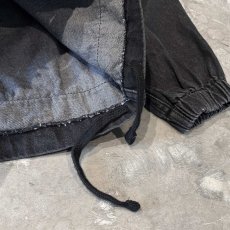 画像10: BLACK COLOR PULLOVER COTTON HOODIE JACKET / Mens XL (10)