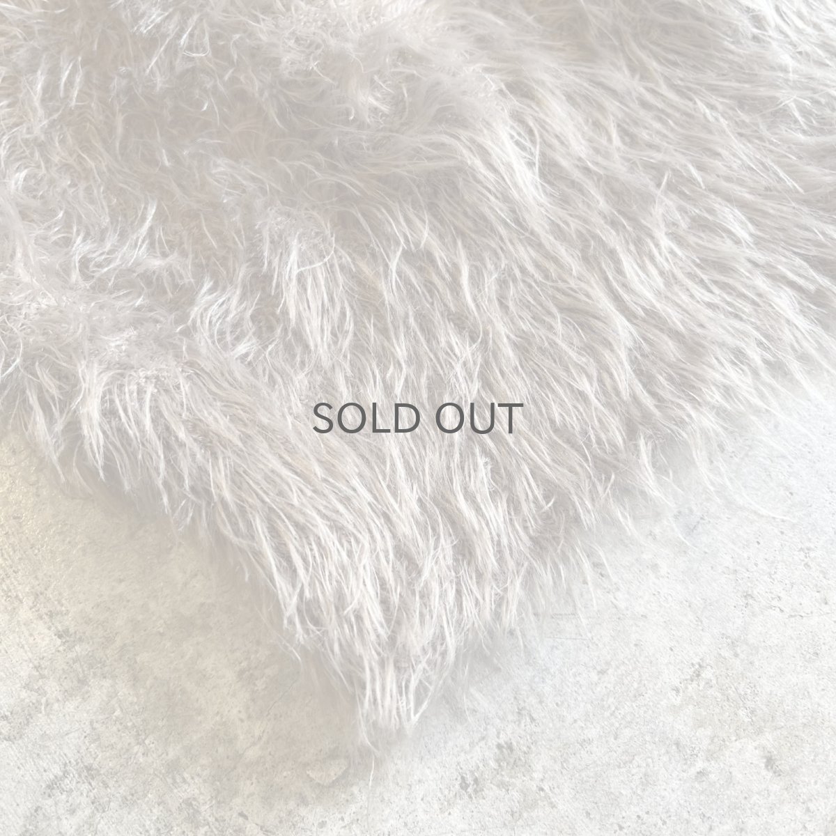 画像3: WALNUT COLOR V NECK DESIGN SHAGGY KNIT L/S TOPS / Ladies M (3)