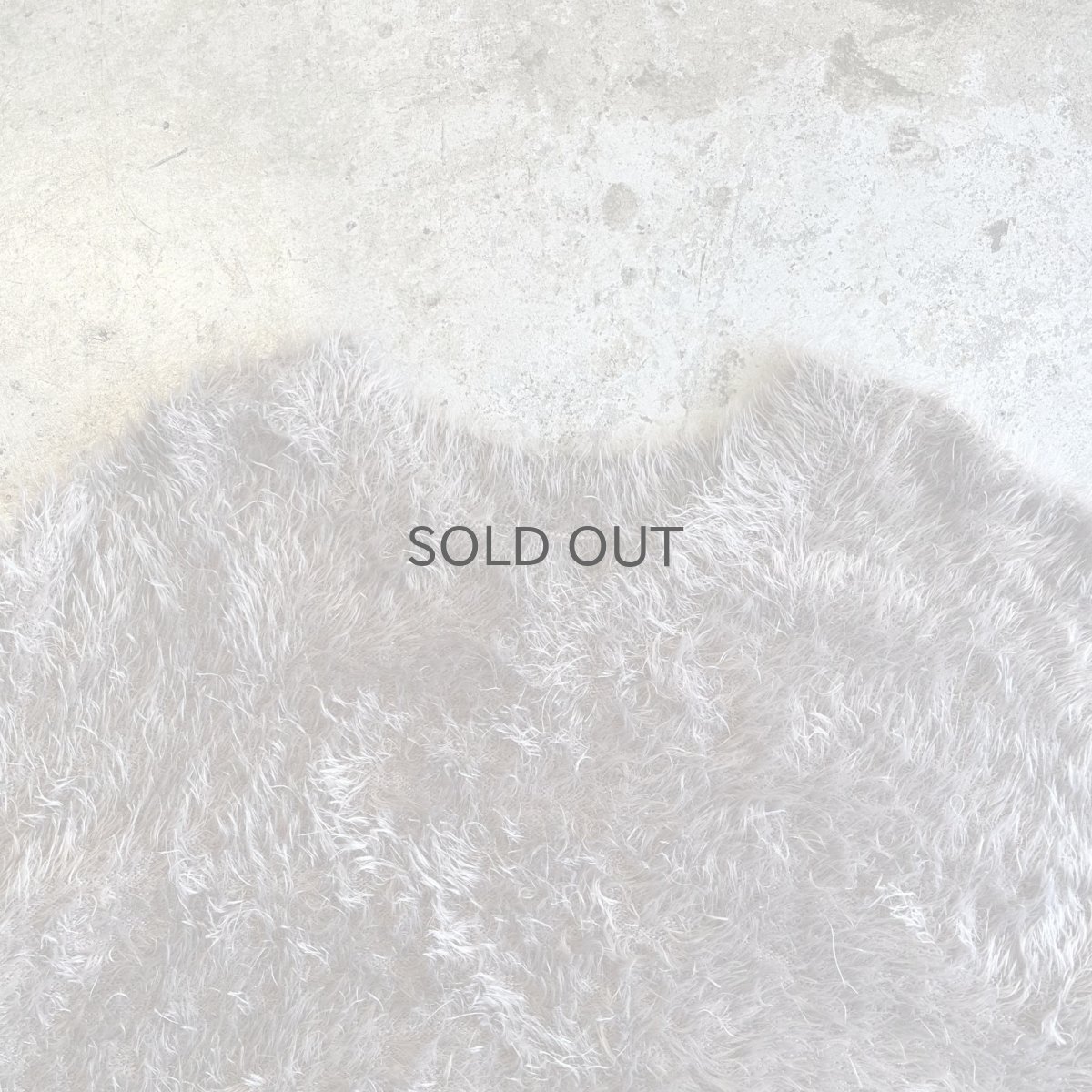 画像8: WALNUT COLOR V NECK DESIGN SHAGGY KNIT L/S TOPS / Ladies M (8)