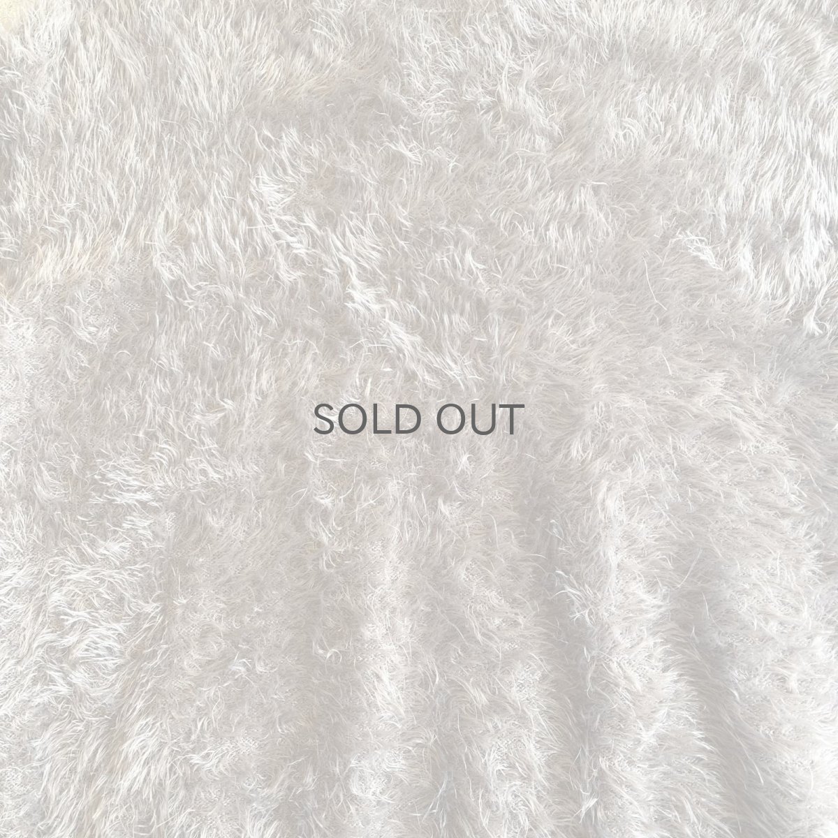 画像10: WALNUT COLOR V NECK DESIGN SHAGGY KNIT L/S TOPS / Ladies M (10)