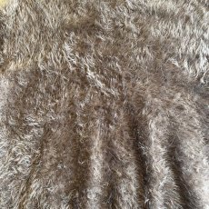 画像10: WALNUT COLOR V NECK DESIGN SHAGGY KNIT L/S TOPS / Ladies M (10)