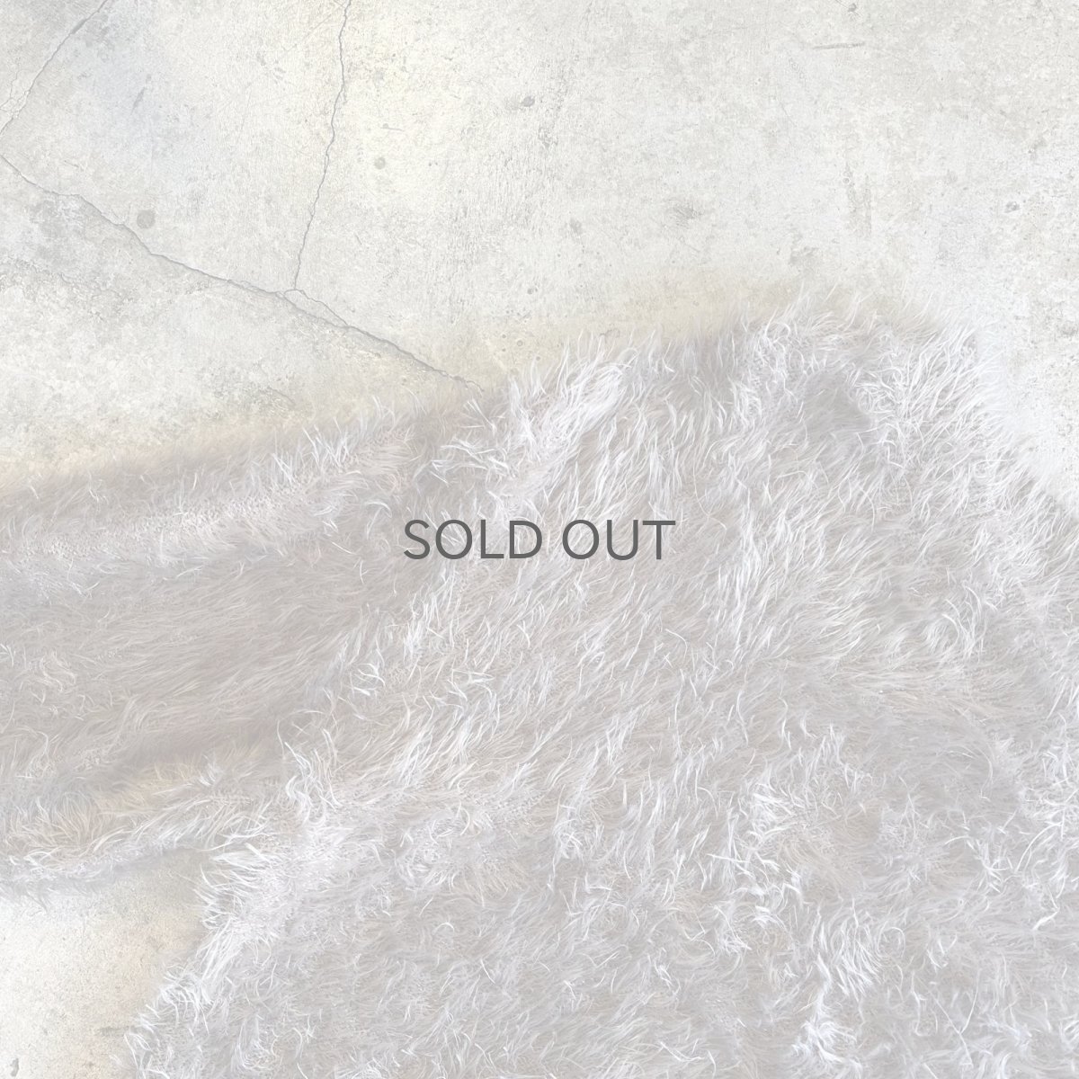 画像9: WALNUT COLOR V NECK DESIGN SHAGGY KNIT L/S TOPS / Ladies M (9)