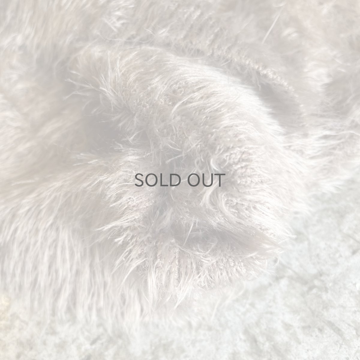 画像5: WALNUT COLOR V NECK DESIGN SHAGGY KNIT L/S TOPS / Ladies M (5)