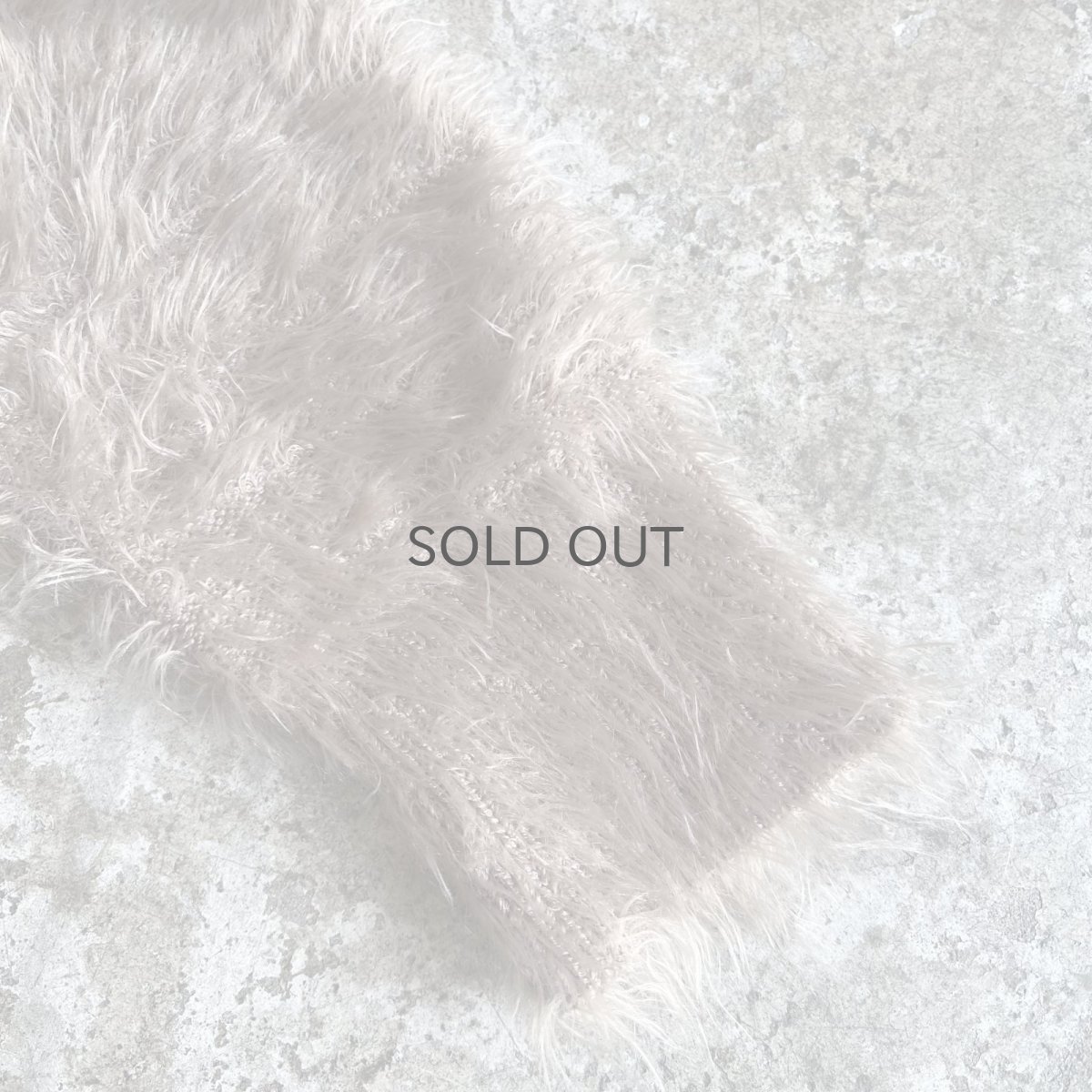 画像6: WALNUT COLOR V NECK DESIGN SHAGGY KNIT L/S TOPS / Ladies M (6)