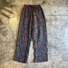 画像1: ALL OVER PAISLEY PATTERN EMBROIDERY DESIGN PANTS / ~W31 (1)