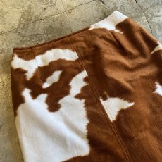 画像3: ALL OVER COW PATTERN SLIT SKIRT / W25 (3)
